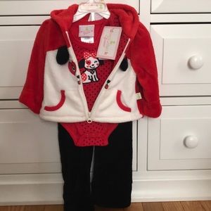 Three piece 0-3M Girl outfit